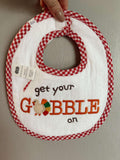 Boys Reversable Holiday Bib