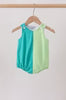 Honeydew-Blue Colorblock Bubble