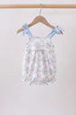 Honeydew-Blue Floral Bubble