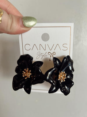 Valentina Earrings In Black