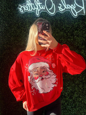 Sequin Santa Sweater