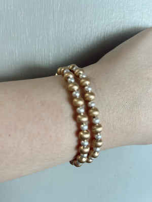 Mixed Gold Bracelet Stack