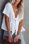 Tie ruffle blouse