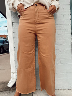 CRAWFORD WIDE LEG JEANS PUMPKIN