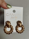 Amber Knot Earrings