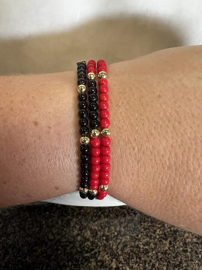 Michelle McDowell - Junie Red and Black Bracelet