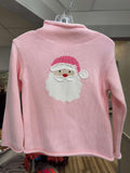 Little Girls Santa Rollneck Sweater