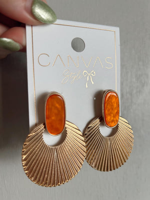 Lola Earrings in Burnt Orange