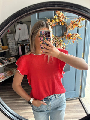 Flutter Red Top