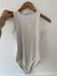 White Sleeveless Bodysuit