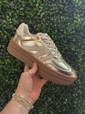 Gold Platform Sneakers