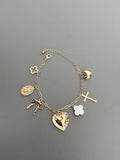 Heart Chunky Charm Bracelet