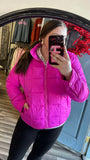 Magenta Puffer Jacket