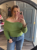 Mossy Off the Shoulder Sweater