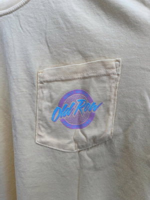 Old Row Circle Logo Pocket Tee (Pink/Light Blue/Yellow)