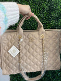 Melissa Tote Bag- Quilted