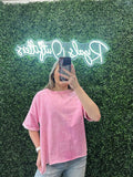 Light Pink Acid Washed Tee