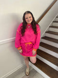 Magenta and Orange Skort Set