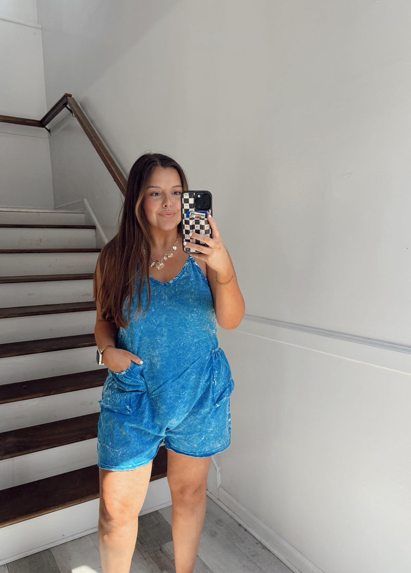 Blue Raspberry Romper