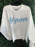 Mama sweatshirt- blue