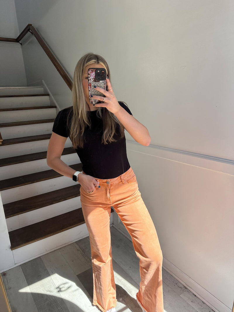 Orange Wide Pants