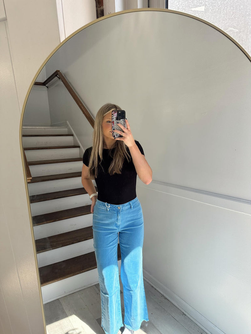 Blue Wide Pants