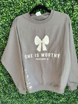 She is Worthy Crewneck