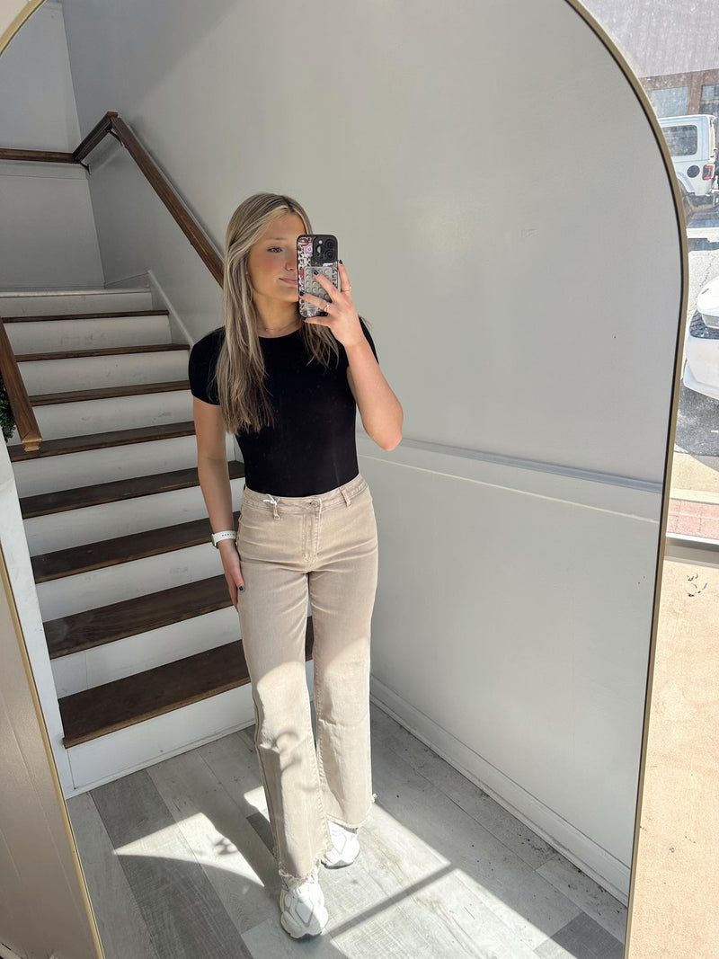 Mocha Tan Wide Pants