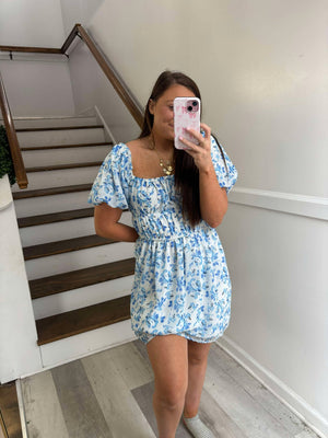 Blue Floral Dress