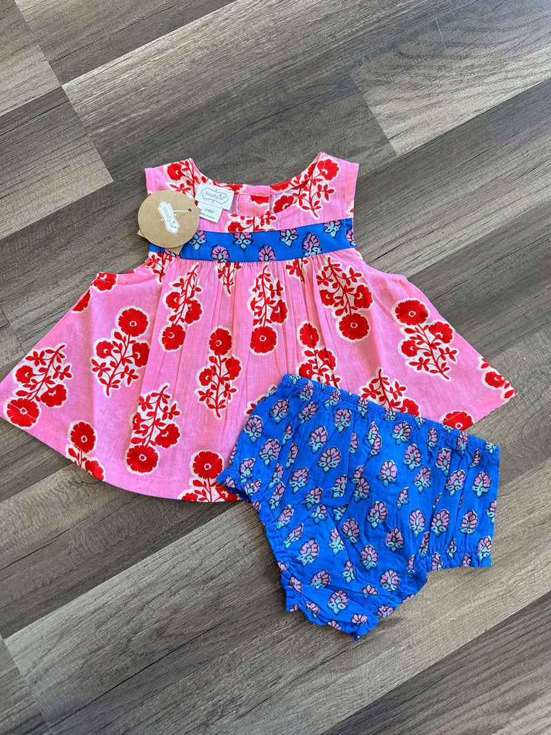 Pink Ruffle Baby Outfit