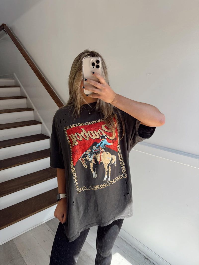 Cowboy Leopard Frame Graphic Tee