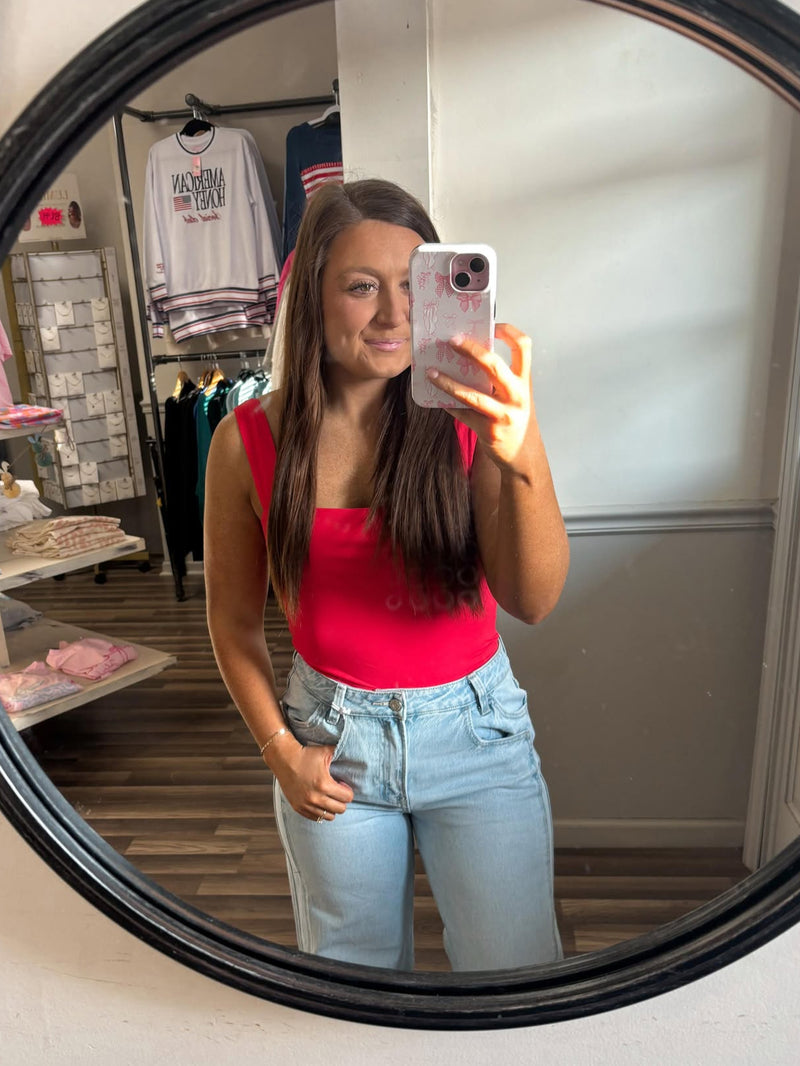 Red Bow Bodysuit