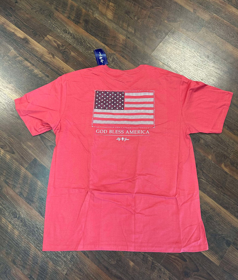 Seersucker Flag Tee