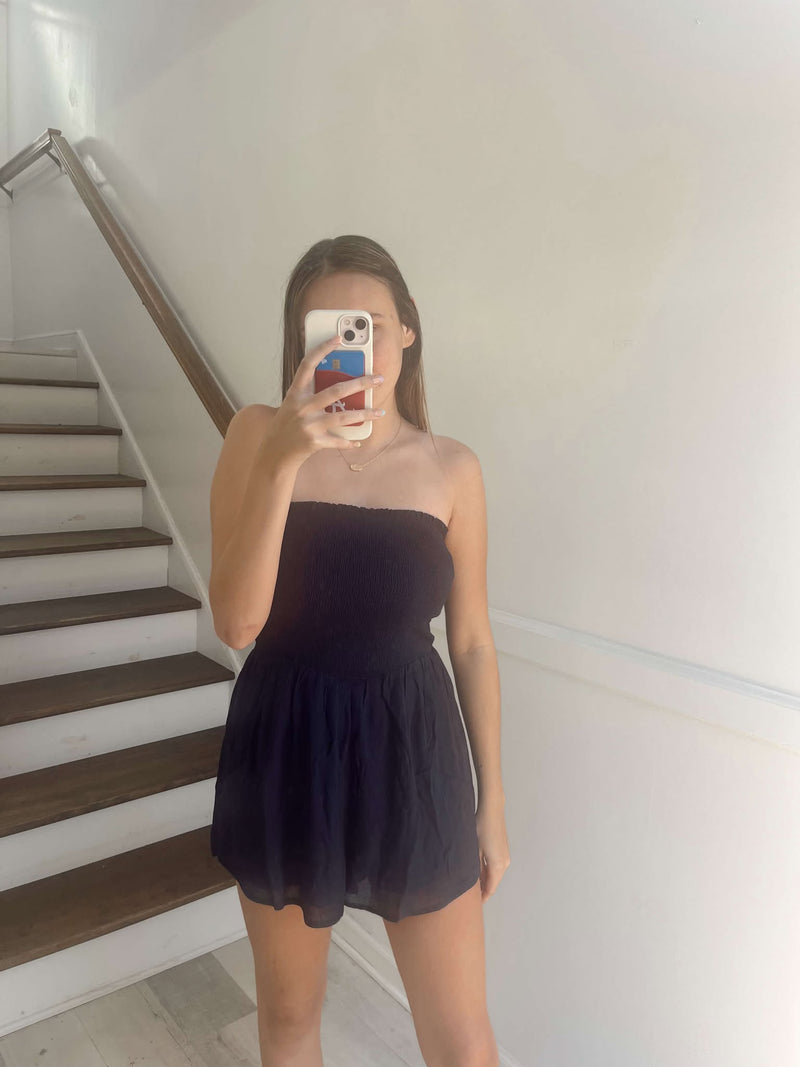 Navy sleeveless Romper