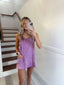Acid wash violet romper
