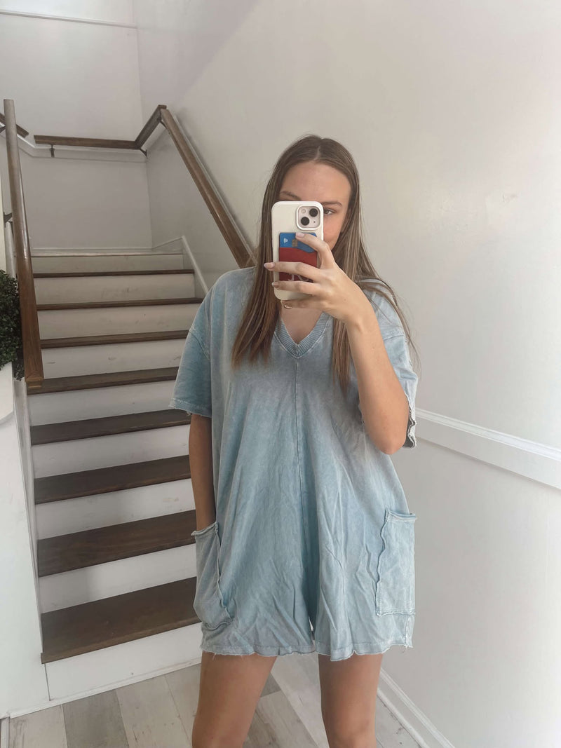 Light Denim T-shirt  Romper