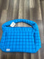 Deep blue puffer tote