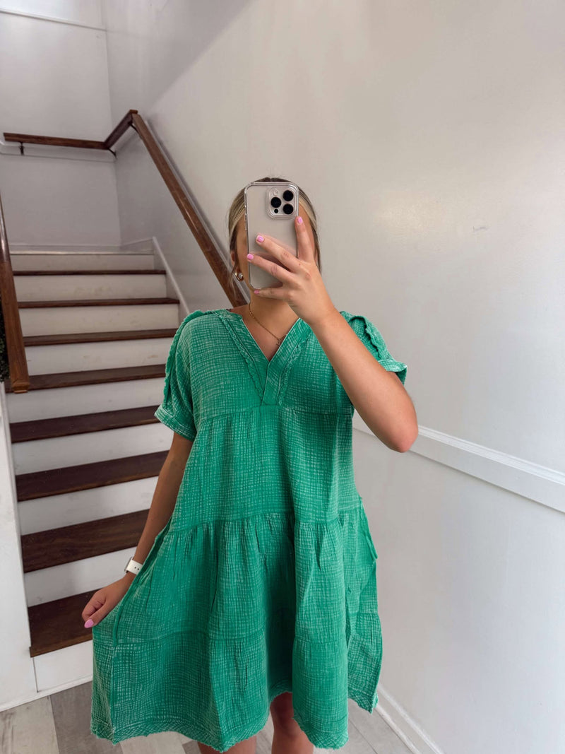 Green Gauze Dress