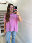 fuchsia double gauzed tee