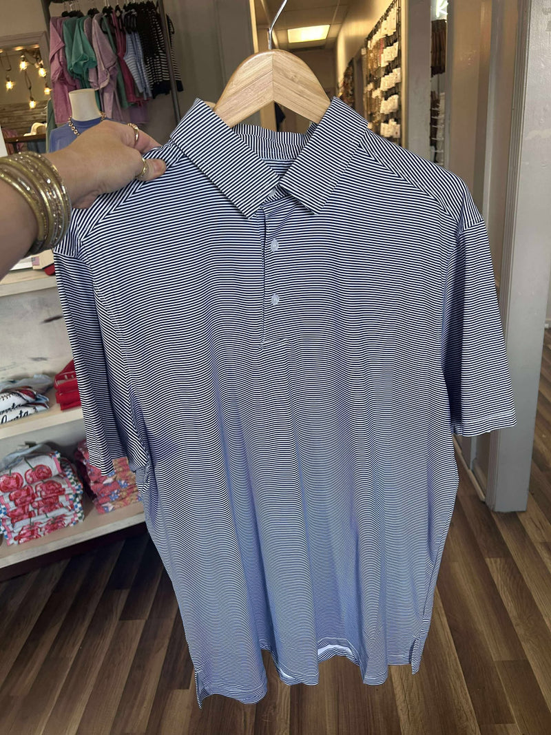 Navy & White Polo