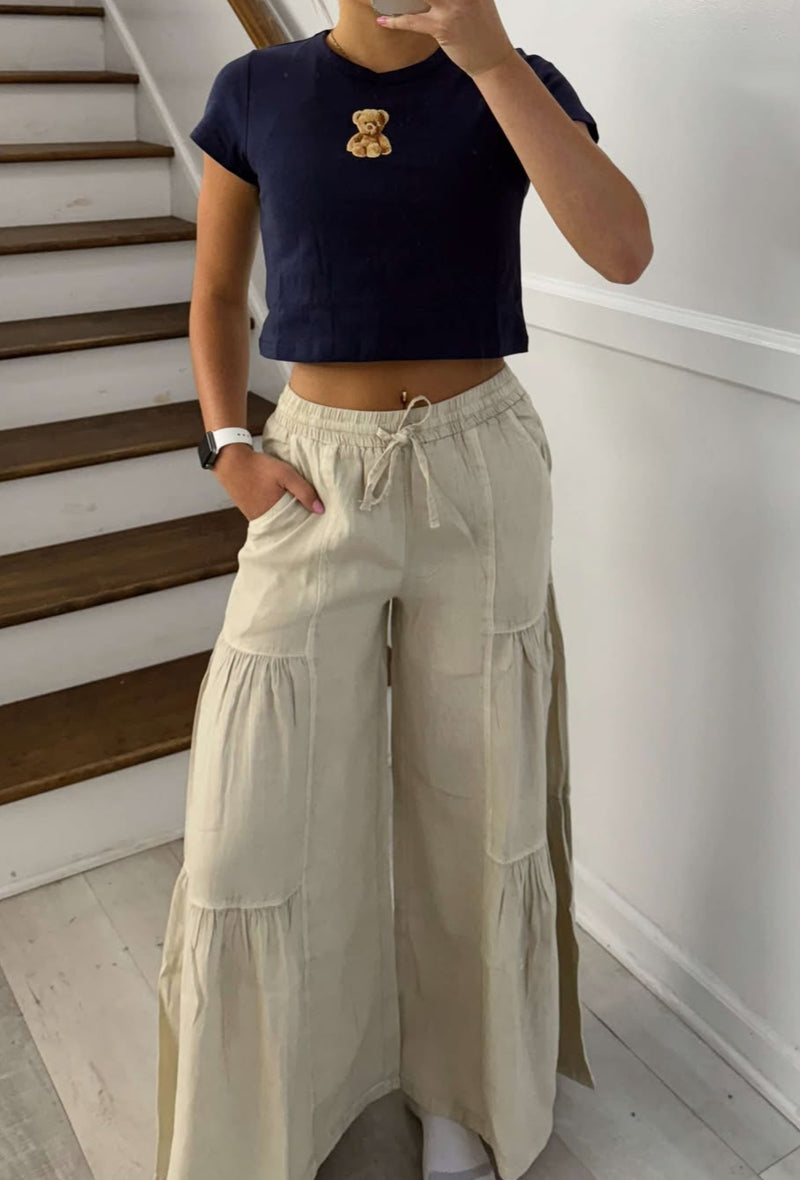 Teired Wide Leg Pants