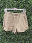 OLIVE GREEN SWEATSHORTS