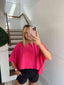 HOT PINK OVERSIZED TEE