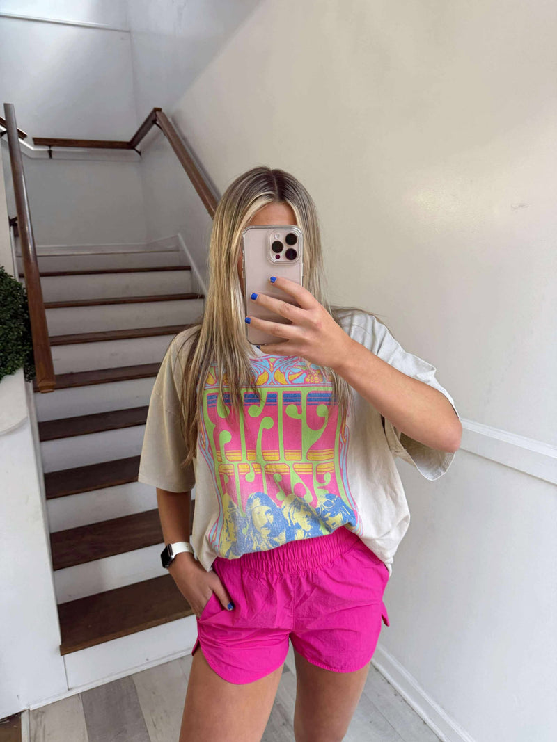 HOT PINK ATHLETIC SHORTS