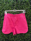 HOT PINK SWEATSHORTS