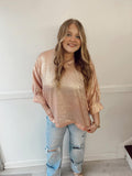 Covered in Rose Gold Blouse