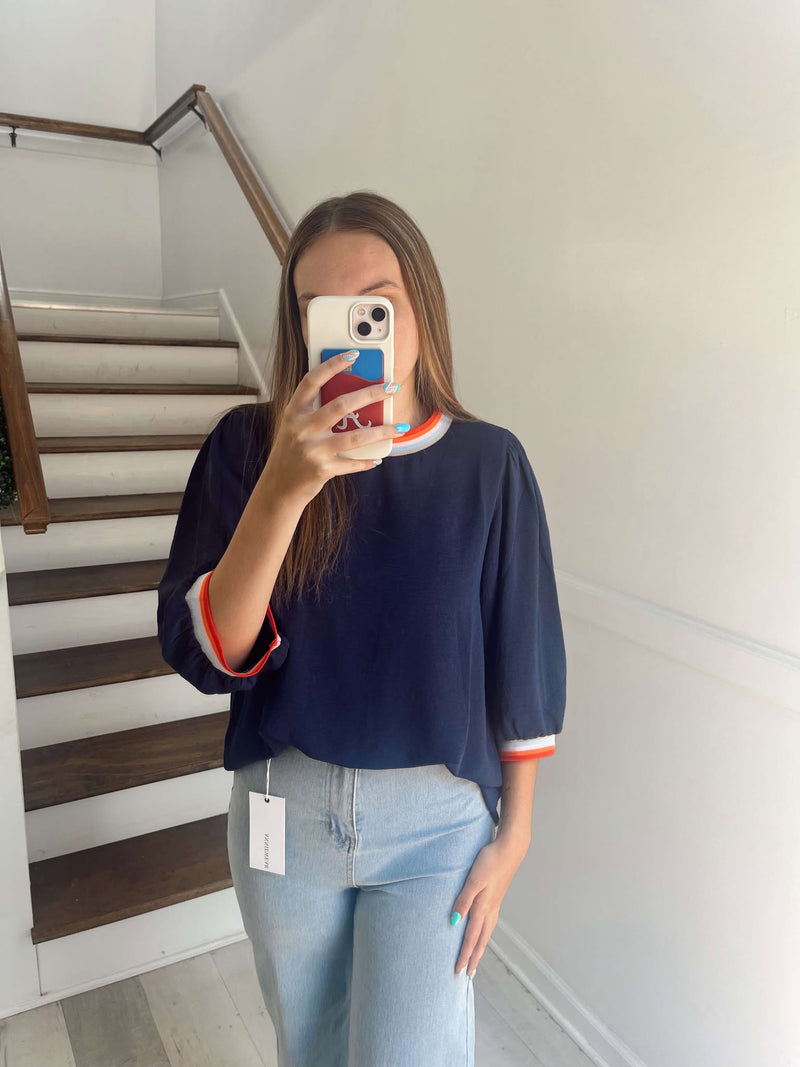 RETRO STRIPES BLOUSE