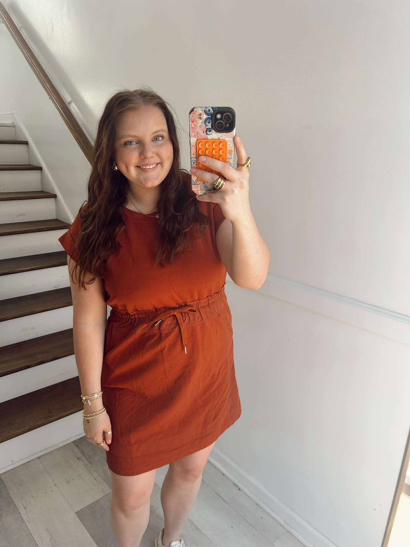 sporty Rust dress