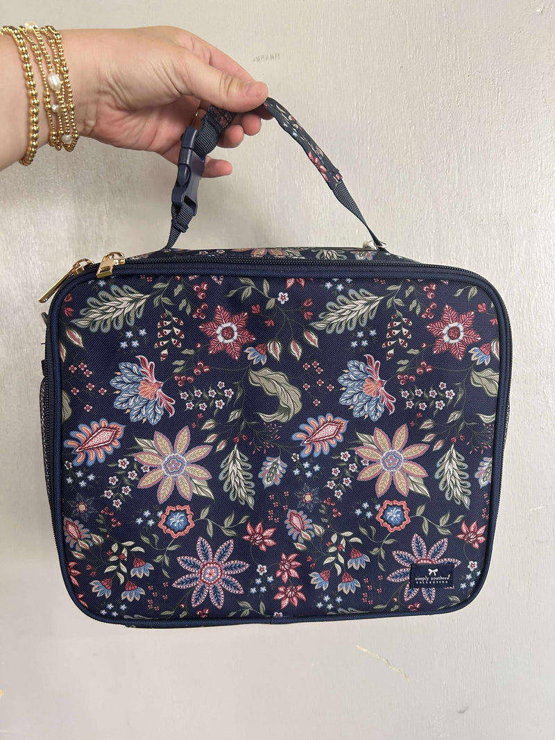 Navy floral Lunchbox