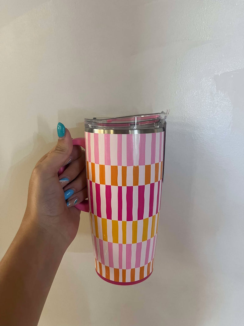 Sherbet Stripe Travel Mug 22oz